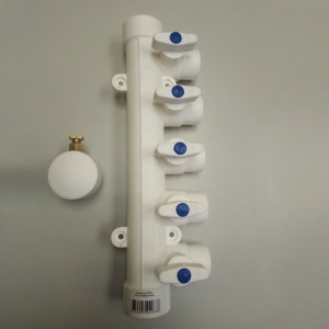 Коллектор полипропиленовый 40/5*20w с воздухоотводом MeerPlast