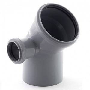 Отвод ПП 110х45° с левым выходом 50 Политэк