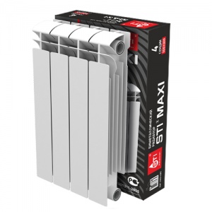 Биметаллический радиатор STI MAXI 500 100 4 секции