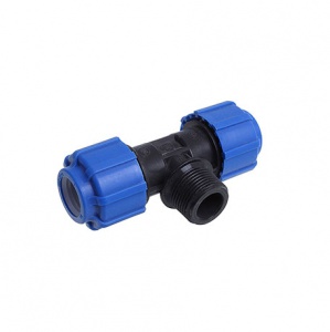 Тройник 32х3/4"х32 НР для труб ПНД