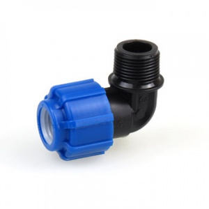 Отвод 25х3/4" НР ПНД